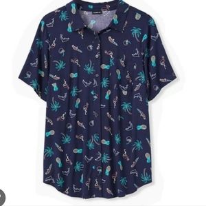 Tropical button down